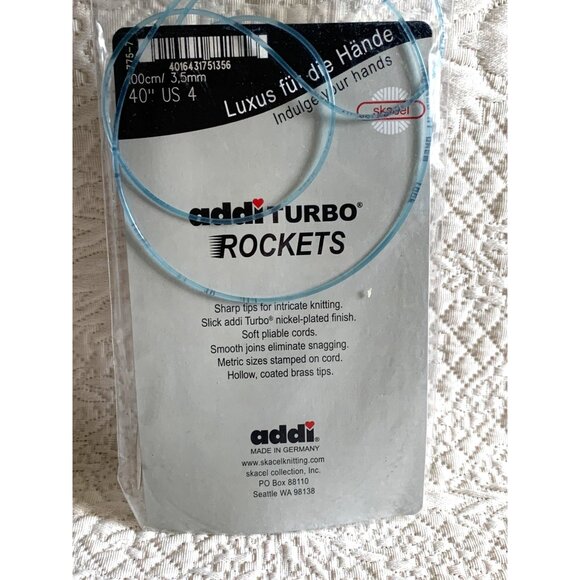 Addi Turbo Rockets Circular Knitting Needle 24 inch US4 - New - Picture 3 of 11